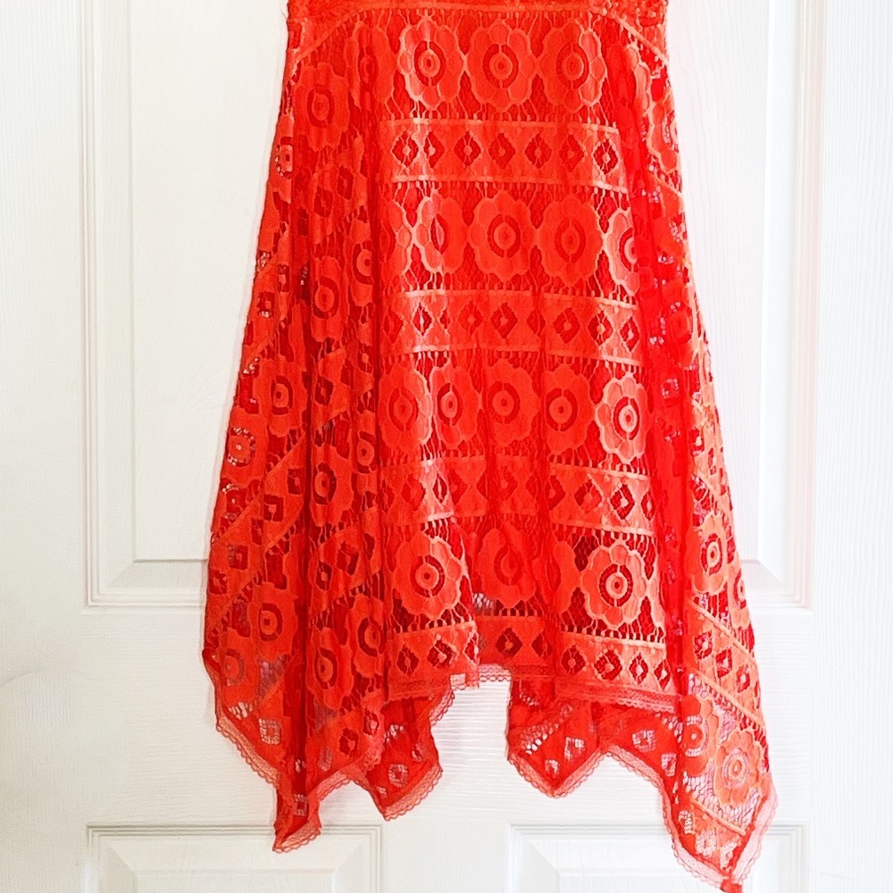 Free people orange lace dress - Picture 7 of 9